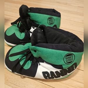 Banned Goods Sneaker Green and Black Slippers